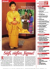 Titelbild der Ausgabe 46/2019 von Süß, süßer, Jigme!. Zeitschriften als Abo oder epaper bei United Kiosk online kaufen.