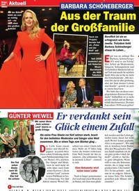Titelbild der Ausgabe 50/2019 von BARBARA SCHÖNEBERGER: Aus der Traum von der Großfamilie. Zeitschriften als Abo oder epaper bei United Kiosk online kaufen.