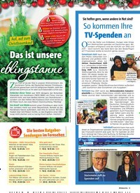 Titelbild der Ausgabe 50/2018 von Sie helfen gern, wenn andere in Not sind? So kommen Ihre TV-Spenden an. Zeitschriften als Abo oder epaper bei United Kiosk online kaufen.