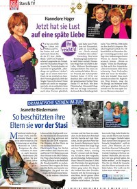 Titelbild der Ausgabe 51/2018 von Stars & TV: Hannelore Hoger: Jetzt hat sie Lust auf eine späte Liebe. Zeitschriften als Abo oder epaper bei United Kiosk online kaufen.