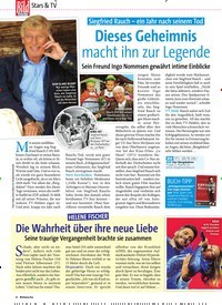 Titelbild der Ausgabe 2/2019 von Stars & TV: Siegfried Rauch – ein Jahr nach seinem Tod]: Dieses Geheimnis macht ihn zur Legende. Zeitschriften als Abo oder epaper bei United Kiosk online kaufen.