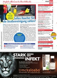 Titelbild der Ausgabe 3/2019 von Sollen Raucher für die Straßenreinigung zahlen?. Zeitschriften als Abo oder epaper bei United Kiosk online kaufen.