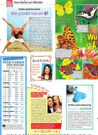 Titelbild der Ausgabe 22/2019 von Diese Woche zum Mitreden: Wunderwesen Schmetterlinge: Was flattert da?. Zeitschriften als Abo oder epaper bei United Kiosk online kaufen.