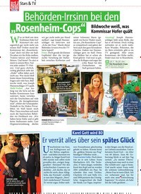 Titelbild der Ausgabe 29/2019 von Stars & TV: Behörden-Irrsinn bei den „Rosenheim-Cops“. Zeitschriften als Abo oder epaper bei United Kiosk online kaufen.