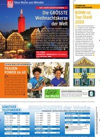 Titelbild der Ausgabe 48/2019 von Diese Woche zum Mitreden: ZUM 1. ADVENT LEUCHTET SIE WIEDER: Die GRÖSSTE Weihnachtskerze der Welt. Zeitschriften als Abo oder epaper bei United Kiosk online kaufen.