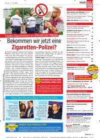 Titelbild der Ausgabe 10/2020 von Totales Rauchverbot an öffentlichen Plätzen: Bekommen wir jetzt eine Zigaretten-Polizei?. Zeitschriften als Abo oder epaper bei United Kiosk online kaufen.