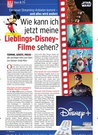 Titelbild der Ausgabe 12/2020 von Stars & TV: Wie kann ich jetzt meine Lieblings-Disney-Filme sehen?. Zeitschriften als Abo oder epaper bei United Kiosk online kaufen.