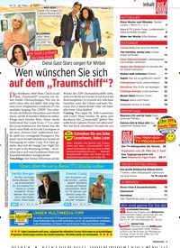 Titelbild der Ausgabe 13/2020 von Wen wünschen Sie sich auf dem „Traumschiff“?. Zeitschriften als Abo oder epaper bei United Kiosk online kaufen.