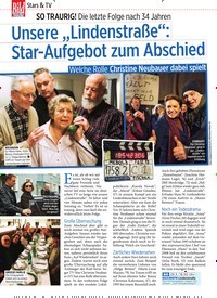 Titelbild der Ausgabe 13/2020 von Stars & TV: SO TRAURIG! Die letzte Folge nach 34 Jahren: Unsere „Lindens traße“:Star-Aufgebot zum Abschied. Zeitschriften als Abo oder epaper bei United Kiosk online kaufen.
