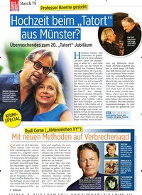 Titelbild der Ausgabe 45/2022 von Hochzeit beim „Tatort“ aus Münster?. Zeitschriften als Abo oder epaper bei United Kiosk online kaufen.