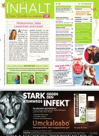 Titelbild der Ausgabe 49/2018 von Willkommen, liebe Leserinnen und Leser!. Zeitschriften als Abo oder epaper bei United Kiosk online kaufen.