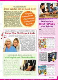 Titelbild der Ausgabe 49/2018 von Fröhliche Stunden mit der Familie: DIE BESTEN BRETTSPIE LE DES JAHRES. Zeitschriften als Abo oder epaper bei United Kiosk online kaufen.