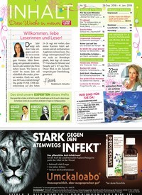 Titelbild der Ausgabe 52/2018 von Willkommen, liebe Leserinnen und Leser!. Zeitschriften als Abo oder epaper bei United Kiosk online kaufen.