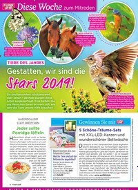 Titelbild der Ausgabe 6/2019 von Tiere des Jahres: Gestatten, wir sind die: Stars 2019!. Zeitschriften als Abo oder epaper bei United Kiosk online kaufen.