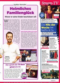 Titelbild der Ausgabe 6/2019 von Steffen Henssler: Heimliches Familienglück. Zeitschriften als Abo oder epaper bei United Kiosk online kaufen.