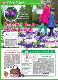 Titelbild der Ausgabe 7/2019 von Diese Woche zum Mitreden: Schön, dass ihr wieder da seid!. Zeitschriften als Abo oder epaper bei United Kiosk online kaufen.