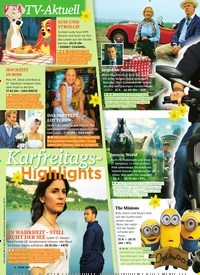 Titelbild der Ausgabe 16/2019 von Ab aufs Sofa und entspannen : Ostern 2019 wird ein T V Erlebnis. Zeitschriften als Abo oder epaper bei United Kiosk online kaufen.