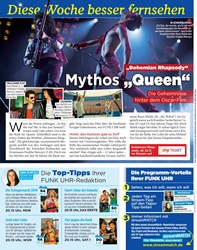 Titelbild der Ausgabe 39/2019 von Diese Woche besser fernsehen: „Bohemian Rhapsody“ Mythos „Queen“ Die Geheimnisse hinter dem Oscar-Film. Zeitschriften als Abo oder epaper bei United Kiosk online kaufen.