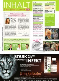 Titelbild der Ausgabe 42/2019 von Willkommen, liebe Leserinnen und Leser!. Zeitschriften als Abo oder epaper bei United Kiosk online kaufen.