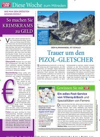 Titelbild der Ausgabe 46/2019 von Diese Woche zum Mitreden: WIE MAN DEN GRÖSSTEN GEWINN ERZIELT: So machen Sie KRIMSKRAMS zu GELD. Zeitschriften als Abo oder epaper bei United Kiosk online kaufen.