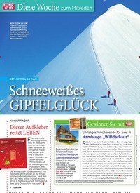Titelbild der Ausgabe 5/2020 von Diese Woche zum Mitreden: Schneeweißes GIPFELGLÜCK. Zeitschriften als Abo oder epaper bei United Kiosk online kaufen.