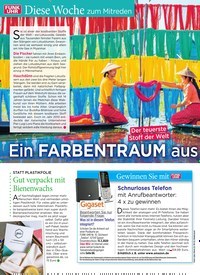 Titelbild der Ausgabe 10/2020 von Diese Woche zum Mitreden: Ein FARBENTRAUM aus Seide. Zeitschriften als Abo oder epaper bei United Kiosk online kaufen.