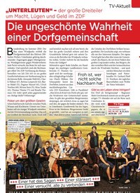 Titelbild der Ausgabe 10/2020 von Die ungeschönte Wahrheit einer Dorfgemeinschaft. Zeitschriften als Abo oder epaper bei United Kiosk online kaufen.