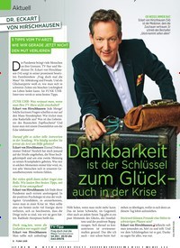 Titelbild der Ausgabe 4/2022 von Dankbarkeit ist der Schlüssel zum Glück – auch in der Krise. Zeitschriften als Abo oder epaper bei United Kiosk online kaufen.