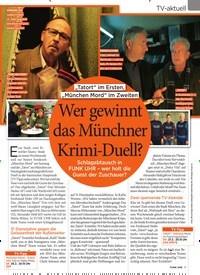 Titelbild der Ausgabe 8/2022 von Wer gewinnt das Münchner Krimi-Duell?. Zeitschriften als Abo oder epaper bei United Kiosk online kaufen.