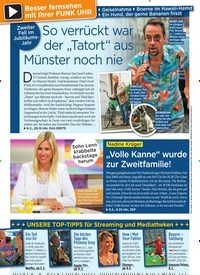 Titelbild der Ausgabe 9/2022 von So verrückt war der „Tatort“ aus Münster noch nie. Zeitschriften als Abo oder epaper bei United Kiosk online kaufen.