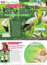 Titelbild der Ausgabe 10/2022 von Lieber Storch, da bist du ja wieder!. Zeitschriften als Abo oder epaper bei United Kiosk online kaufen.