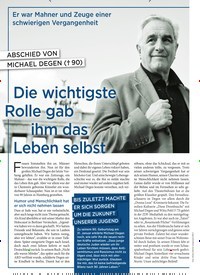 Titelbild der Ausgabe 17/2022 von Die wichtigste Rolle gab ihm das Leben selbst. Zeitschriften als Abo oder epaper bei United Kiosk online kaufen.