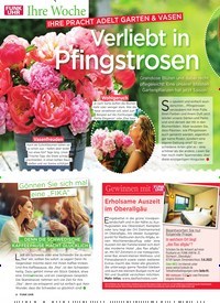 Titelbild der Ausgabe 21/2022 von Verliebt in Pfingstrosen. Zeitschriften als Abo oder epaper bei United Kiosk online kaufen.