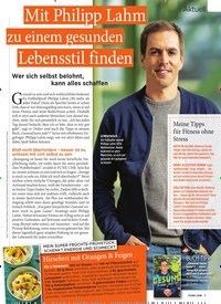Titelbild der Ausgabe 21/2022 von Mit Philipp Lahm zu einem gesunden Lebensstil finden. Zeitschriften als Abo oder epaper bei United Kiosk online kaufen.