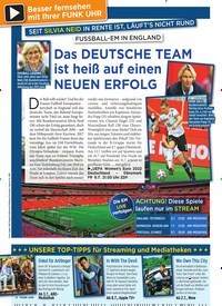 Titelbild der Ausgabe 26/2022 von Das DEUTSCHE TEAM ist heiß auf einen NEUEN ERFOLG. Zeitschriften als Abo oder epaper bei United Kiosk online kaufen.