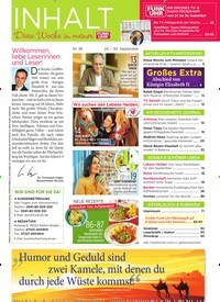 Titelbild der Ausgabe 38/2022 von Willkommen, liebe Leserinnen und Leser!. Zeitschriften als Abo oder epaper bei United Kiosk online kaufen.
