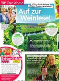 Titelbild der Ausgabe 39/2022 von Auf zur Weinlese!. Zeitschriften als Abo oder epaper bei United Kiosk online kaufen.
