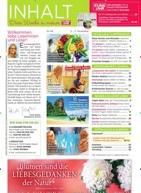 Titelbild der Ausgabe 44/2022 von Willkommen, liebe Leserinnen und Leser!. Zeitschriften als Abo oder epaper bei United Kiosk online kaufen.
