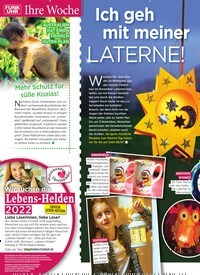 Titelbild der Ausgabe 44/2022 von Ich geh mit meiner LATERNE!. Zeitschriften als Abo oder epaper bei United Kiosk online kaufen.