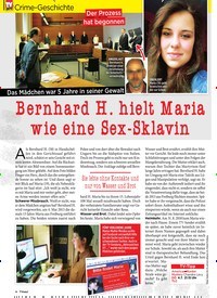 Titelbild der Ausgabe 26/2019 von Crime-Geschichte: Der Prozess hat begonnen: Bernhard H. hielt Maria wie eine Sex-Sklavin. Zeitschriften als Abo oder epaper bei United Kiosk online kaufen.