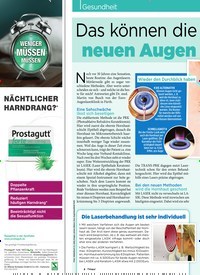 Titelbild der Ausgabe 27/2019 von Gesundheit: Das können die neuen Augen laser. Zeitschriften als Abo oder epaper bei United Kiosk online kaufen.
