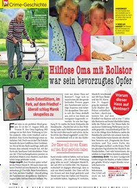 Titelbild der Ausgabe 29/2019 von Crime-Geschichte: Hilflose Oma mit Rollator: war sein bevorzugtes Opfer. Zeitschriften als Abo oder epaper bei United Kiosk online kaufen.