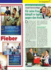 Titelbild der Ausgabe 42/2019 von Im Gespräch: Aufgeben kommt nicht infrage! Joseph Hannesschläger: Fur seine Frau kampft er tapfer gegen den Krebs. Zeitschriften als Abo oder epaper bei United Kiosk online kaufen.