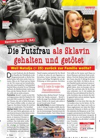 Titelbild der Ausgabe 42/2019 von Crime-Geschichte: Rentner Bernd S. (64): Die Putzfrau als Sklavin gehalten und getötet. Zeitschriften als Abo oder epaper bei United Kiosk online kaufen.