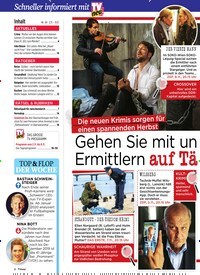 Titelbild der Ausgabe 44/2019 von Schneller informiert mit: Gehen Sie mit un seren TV-Ermittlern auf Tä tersuche. Zeitschriften als Abo oder epaper bei United Kiosk online kaufen.