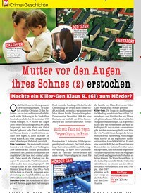 Titelbild der Ausgabe 44/2019 von Crime-Geschichte: Mutter vor den Augen ihres Sohnes (2) erstochen. Zeitschriften als Abo oder epaper bei United Kiosk online kaufen.