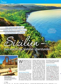 Titelbild der Ausgabe 44/2019 von Reise: Sizilien – hier macht der Sommer Überstunden. Zeitschriften als Abo oder epaper bei United Kiosk online kaufen.