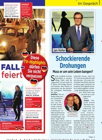 Titelbild der Ausgabe 45/2019 von Schockierende Drohungen. Zeitschriften als Abo oder epaper bei United Kiosk online kaufen.