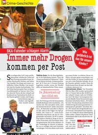 Titelbild der Ausgabe 48/2019 von Crime-Geschichte: Immer mehr Drogen kommen per Post. Zeitschriften als Abo oder epaper bei United Kiosk online kaufen.