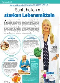 Titelbild der Ausgabe 7/2020 von Sanft heilen mit starken Lebensmitteln. Zeitschriften als Abo oder epaper bei United Kiosk online kaufen.
